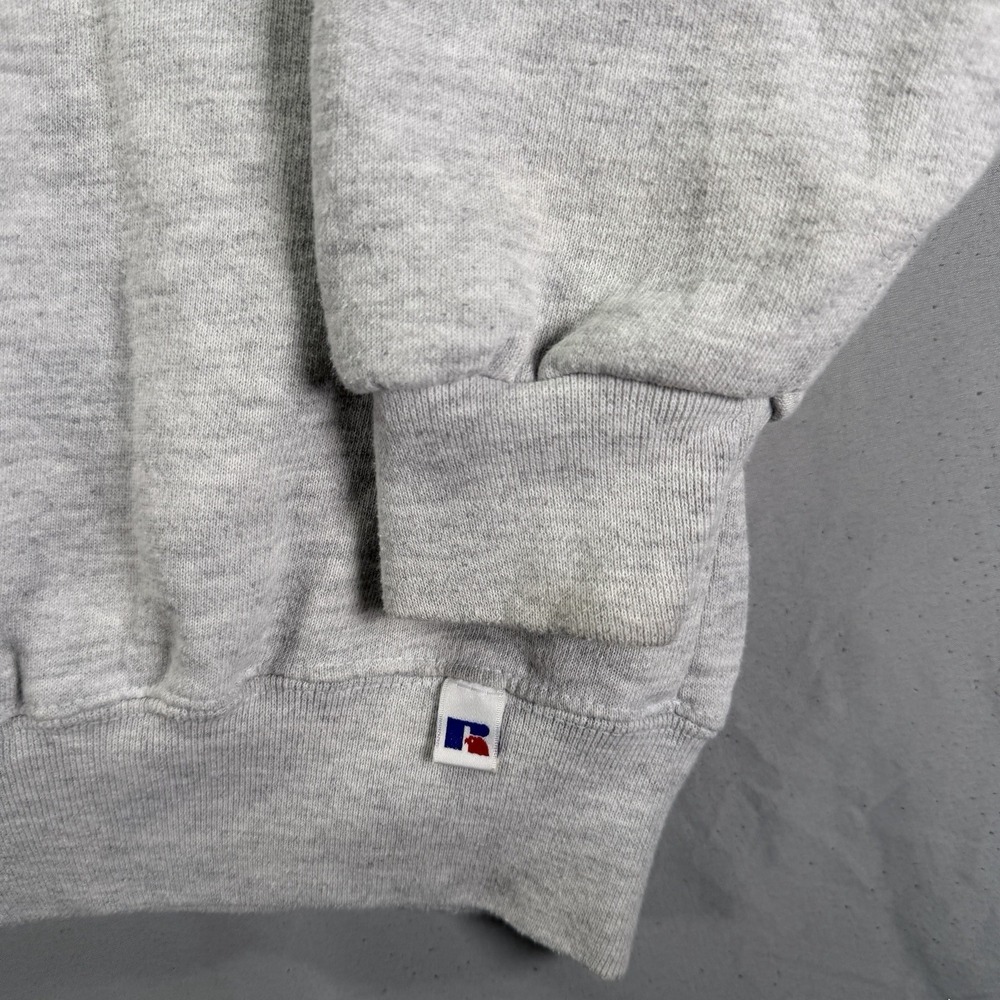 Vintage Russell Athletic Sweatshirt Mens 4XL Gray Crewneck Fleece Distressed 90s - Picture 5 of 9
